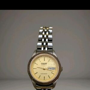 Sharp Quartz Women's Gold and Silver Watch
